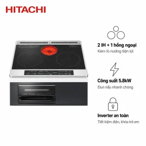 Bếp từ Hitachi HT-M6K Mới (gồm bếp hồng ngoại và một lò nướng)