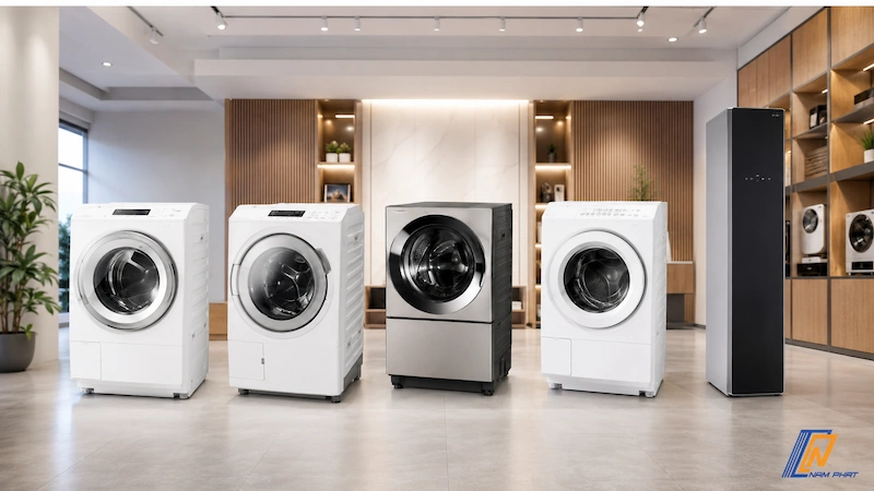 Máy giặt nội địa Nhật chính hãng 2026 - Hitachi, Panasonic, Toshiba, LG tại Hàng Nhật Nam Phát