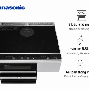 Bếp từ Panasonic L32AK - 3 Vùng Nấu 1 Lò Nướng [Hàng Mới]