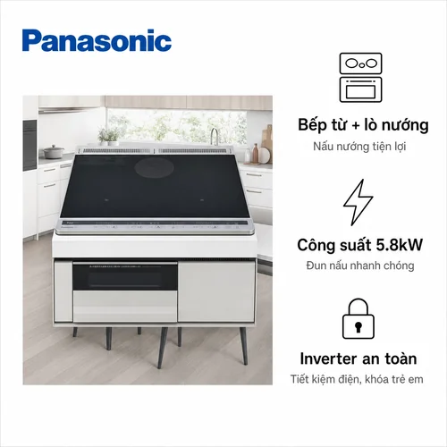 Bếp từ Panasonic L32AS - 3 Vùng Nấu 1 lò nướng [Mới 2025]