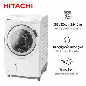 Máy giặt sấy nội địa nhật Hitachi BD-SV120JL-W - 12kg