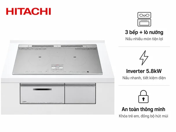 Bếp từ Hitachi HT-N8STWF Nội Địa Nhật [Hàng Mới]