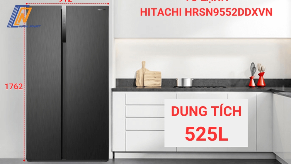 Tủ lạnh Hitachi HRSN9552DDXVN