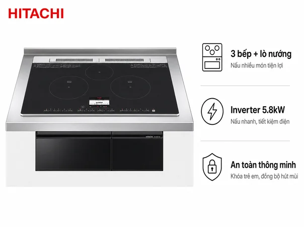 Bếp từ Hitachi HT-N8KTWF Nội Địa Nhật [Hàng Mới]