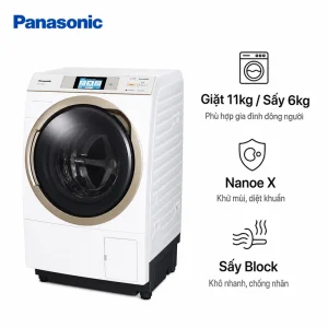 Máy Giặt Panasonic NA-VX9800R Nội Địa Nhật | Giặt 11kg, sấy 6kg