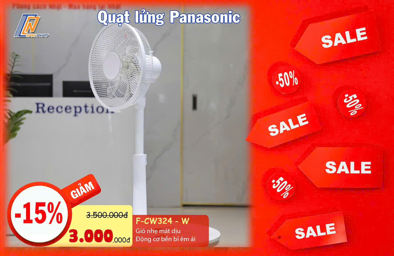 Quạt điện Panasonic F-CW324 7 Cánh Hàng Nhật Nội Địa