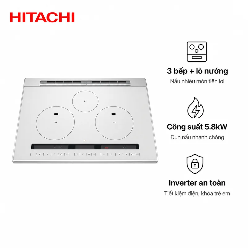 Bếp Từ Hitachi HT-M8STF Size 60cm Nội Địa Nhật Mới 2025