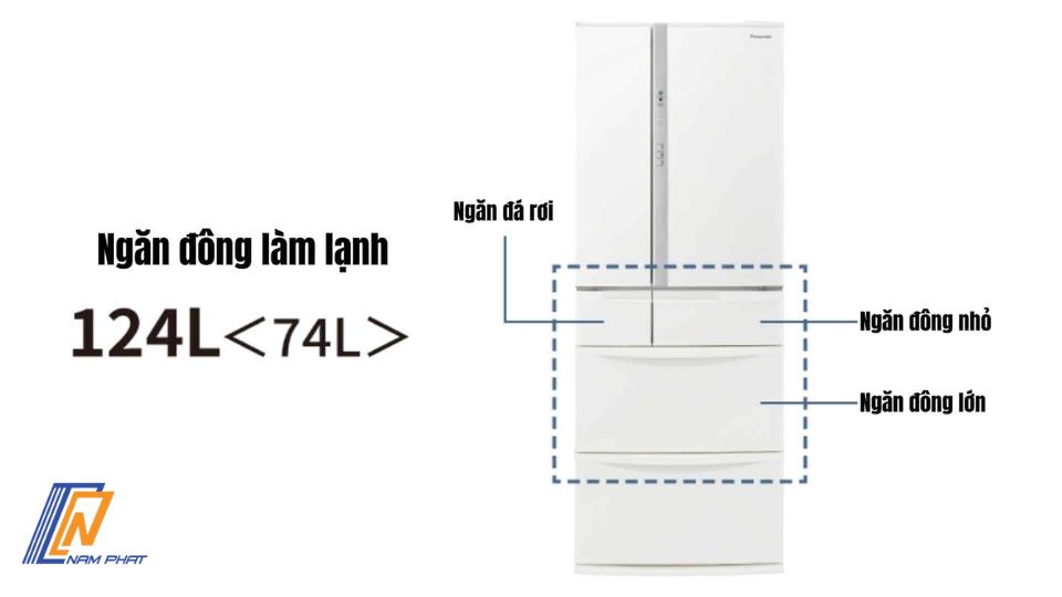 Tủ lạnh Panasonic NR-FVF45S1-W