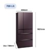 tủ lạnh Mitsubishi MR-WXD70K-XT