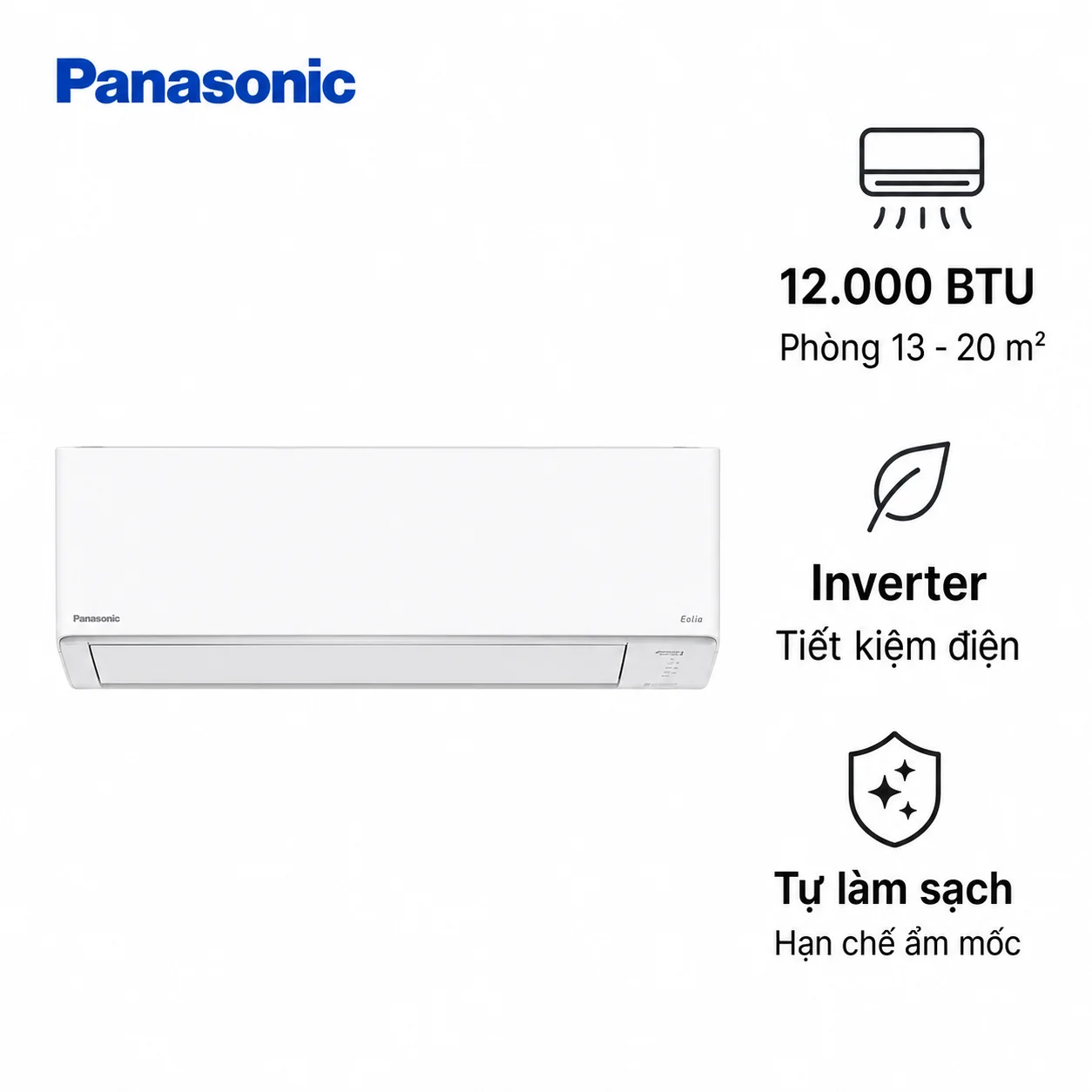 Điều hòa Panasonic CS‑285DFL 12000 BTU Nội địa Nhật [mới 2025]