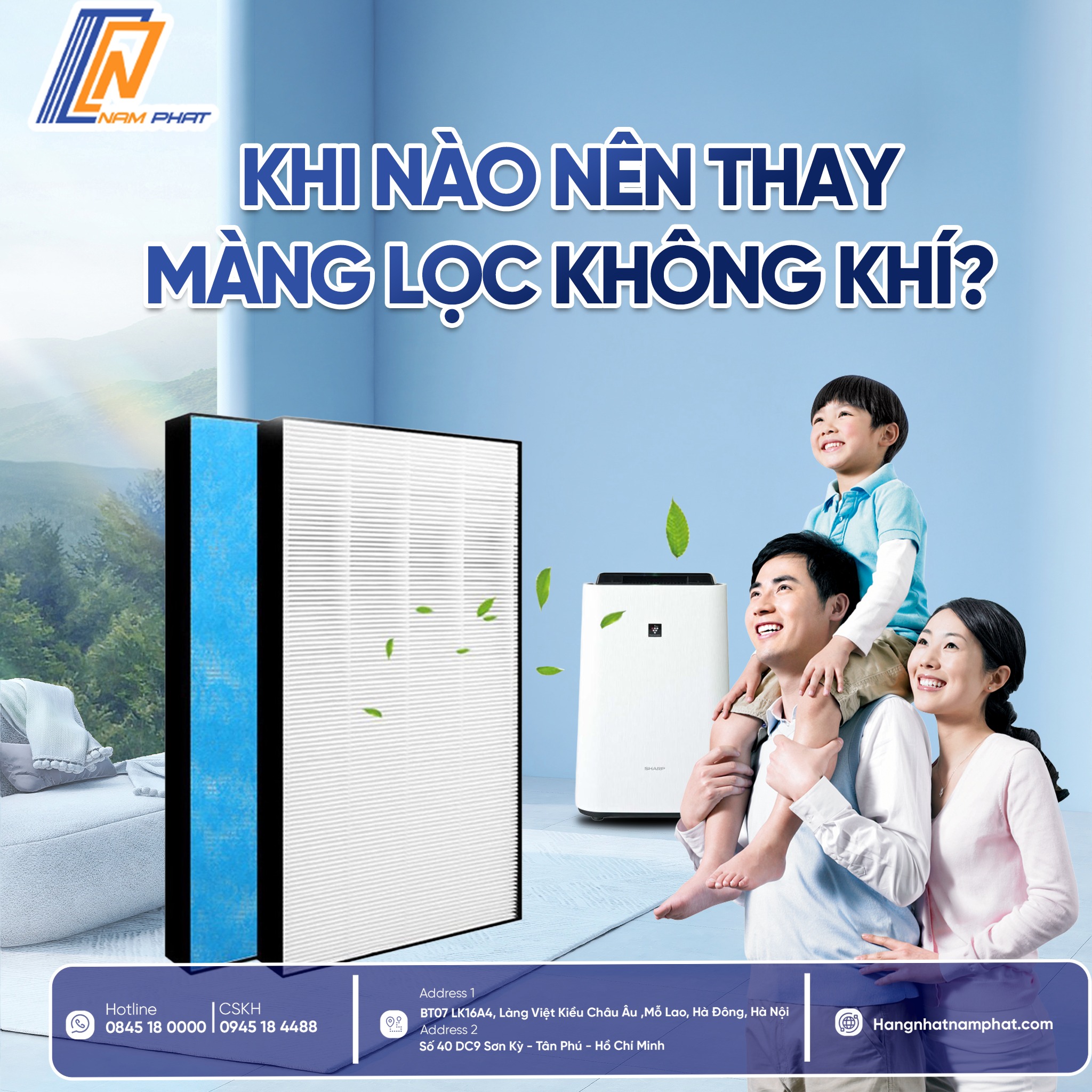 khi nào nên thay màng lọc không khí