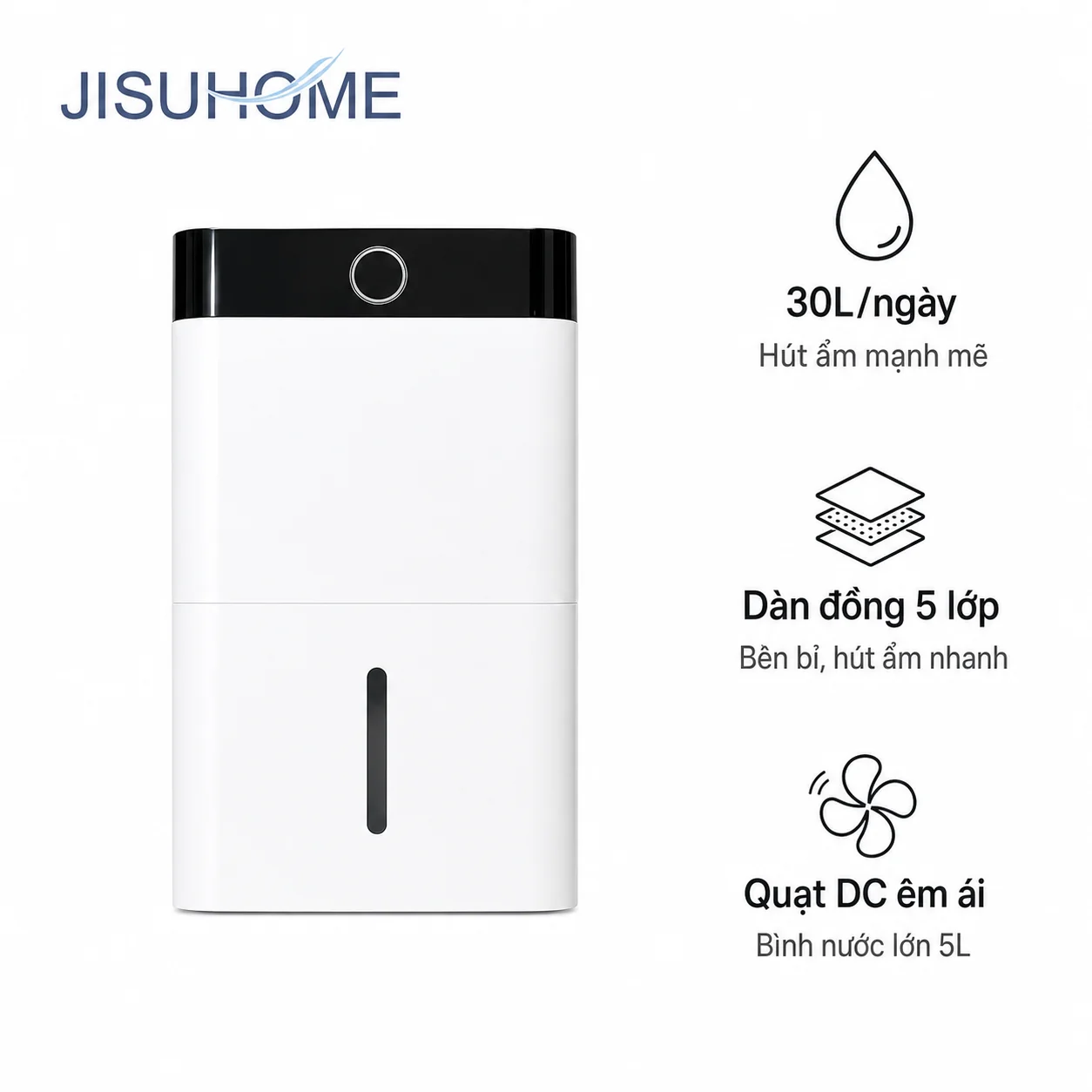 Máy Hút Ẩm JiSuHome MH-30R290G-W