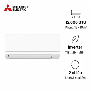 Điều hòa Mitsubishi MSZ-GV2825-W 12.000 BTU 2 chiều Inverter