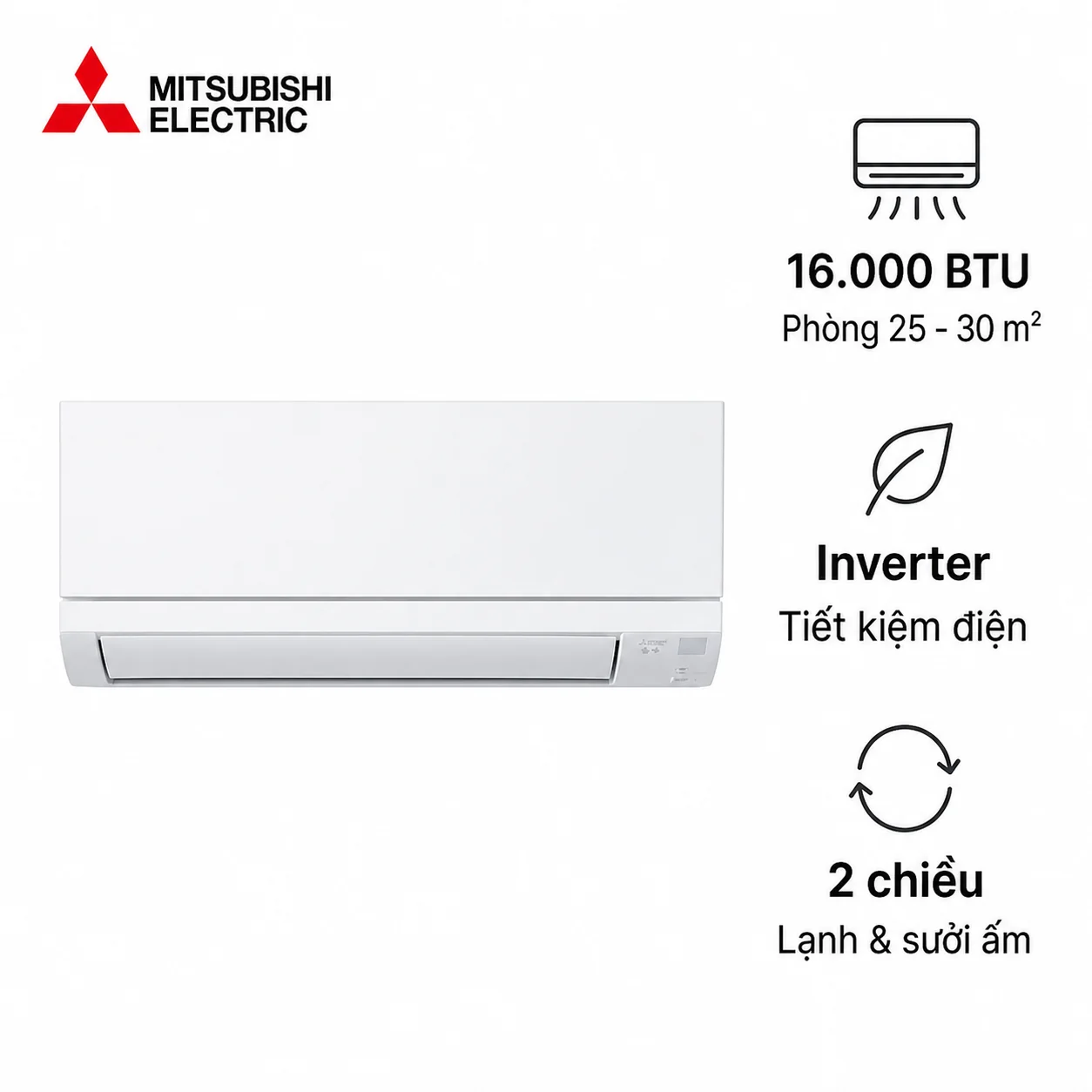 Điều hòa Mitsubishi MSZ-GV4025-W 16000 BTU