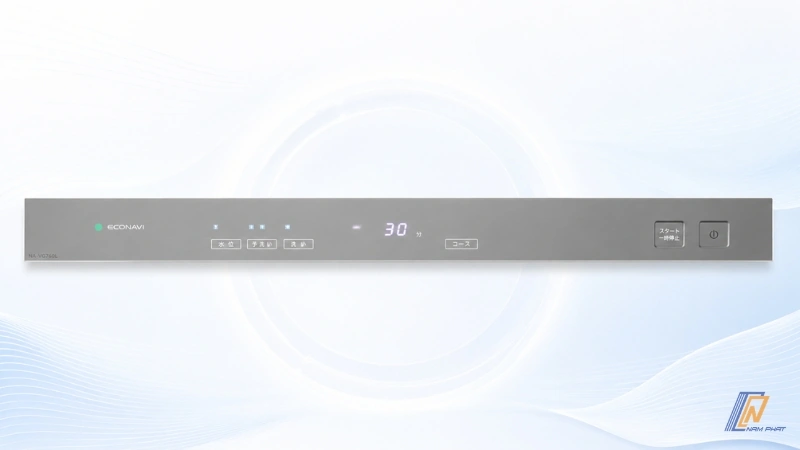 Bảng điều khiển máy giặt Panasonic hiển thị mã lỗi khi gặp sự cố
