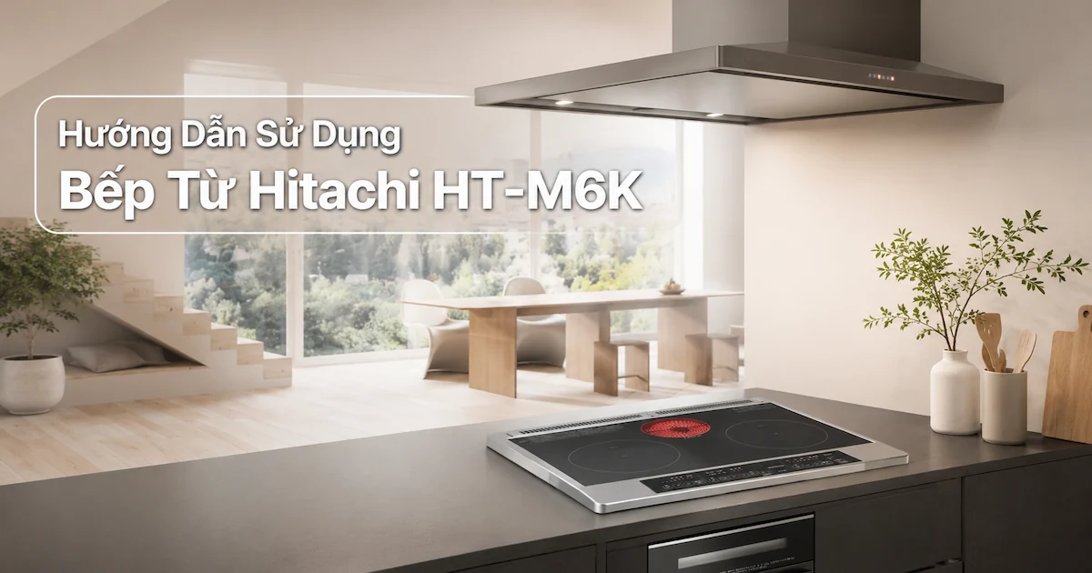 Hướng Dẫn Sử Dụng Bếp Từ Hitachi HT-M6K Nội Địa Nhật 2026