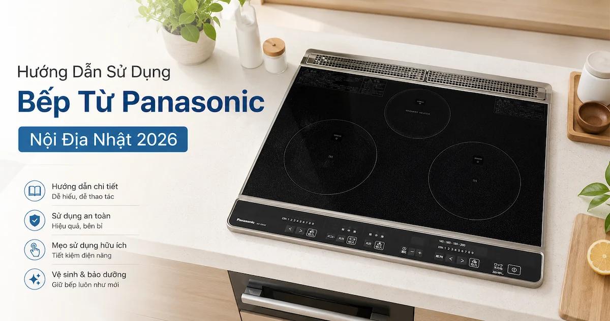 Hướng Dẫn Sử Dụng Bếp Từ Panasonic KZ-L32AK, KZ-L32AST 2026