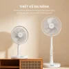 Quạt JISUHOME MH-F2601-W thiết kế đa năng có thể dùng như quạt bàn và quạt đứng