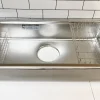 Lòng chậu Shigeru LE JSL-K 2F FS dài 826 mm giúp rửa xoong nồi lớn dễ dàng