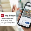 Ảnh minh họa camera bên trong khoang tủ và giao diện màn hình ứng dụng trên Smartphone