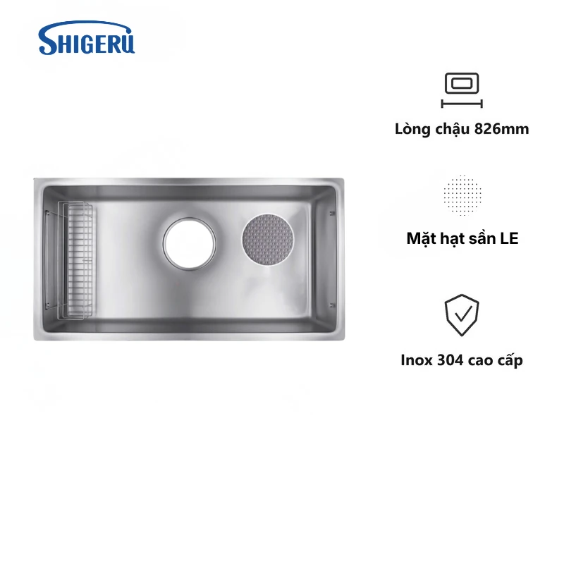 Chậu 1 hố Shigeru LE JSL-K FS