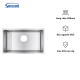 Chậu 1 hố Shigeru JSL-K FS lòng rộng 826 mm bằng inox 304