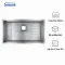 Chậu 1 hố Shigeru LE JSM-K 2F FS có bộ xả liền khối và mặt hạt sần LE