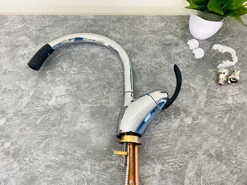 Vòi rửa bát TOTO TKN34PBRRA thiết kế cổ cong cao