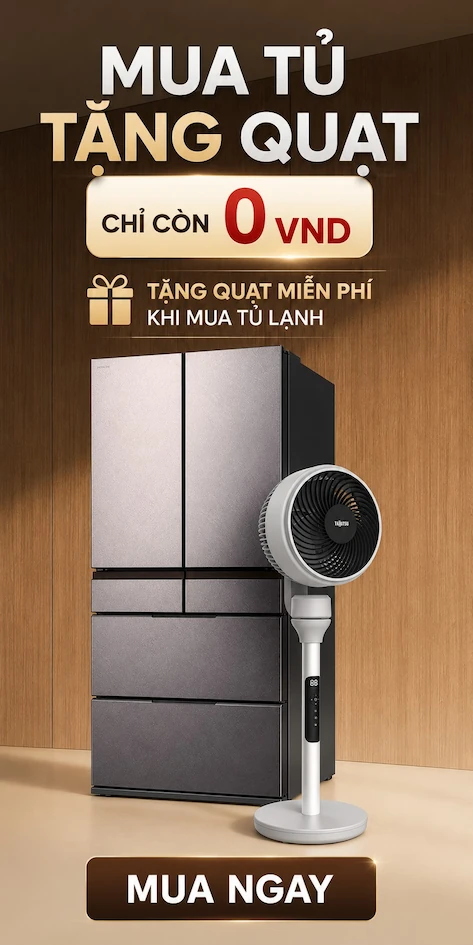 Banner mua tủ tặng quạt