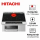 Bếp từ Hitachi HT-SK6AS với 3 vùng nấu gồm 2 IH và 1 hồng ngoại