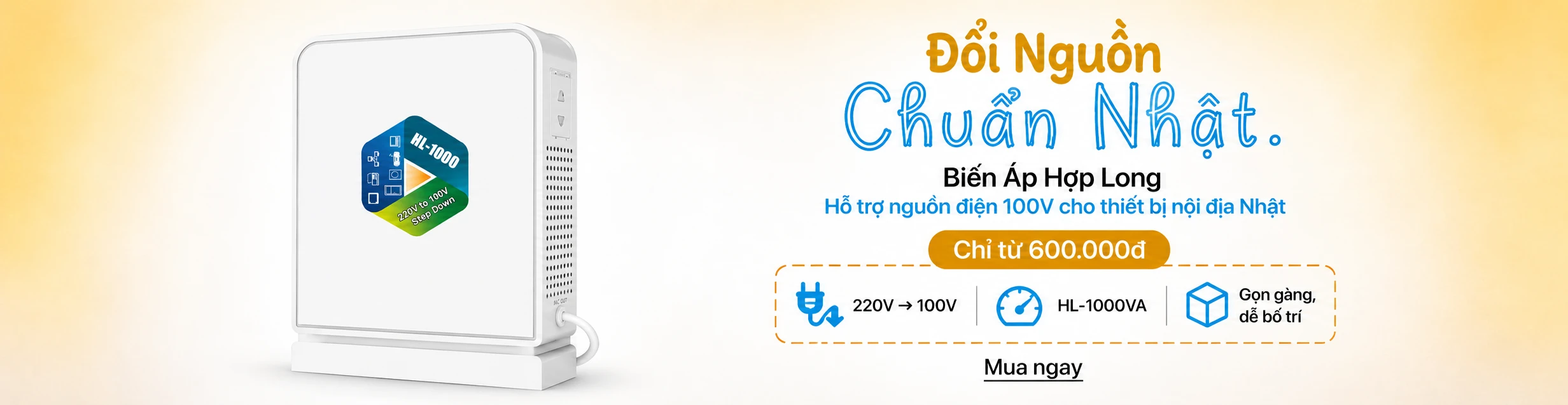Biến áp đổi nguồn Hợp Long