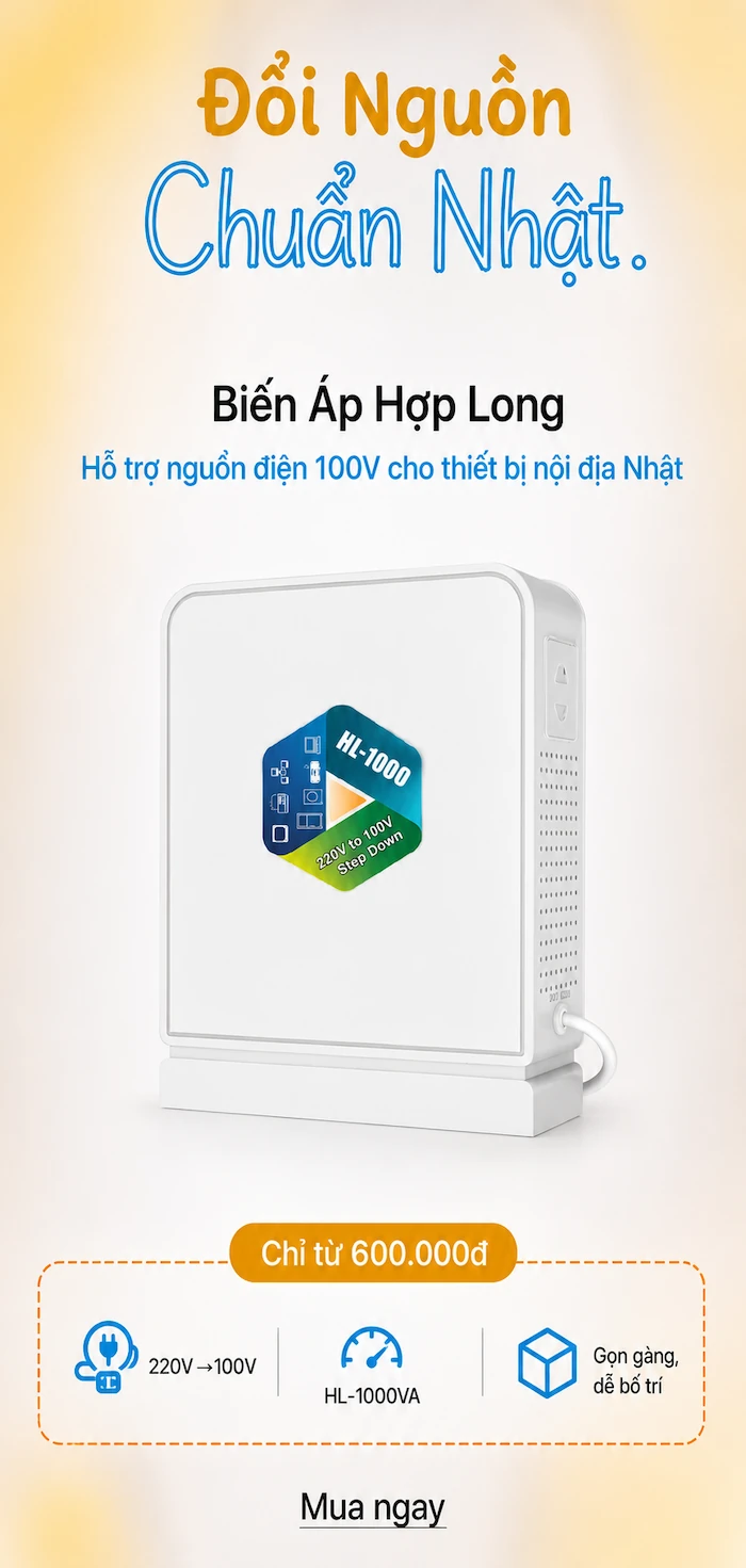 Biến áp đổi nguồn Hợp Long