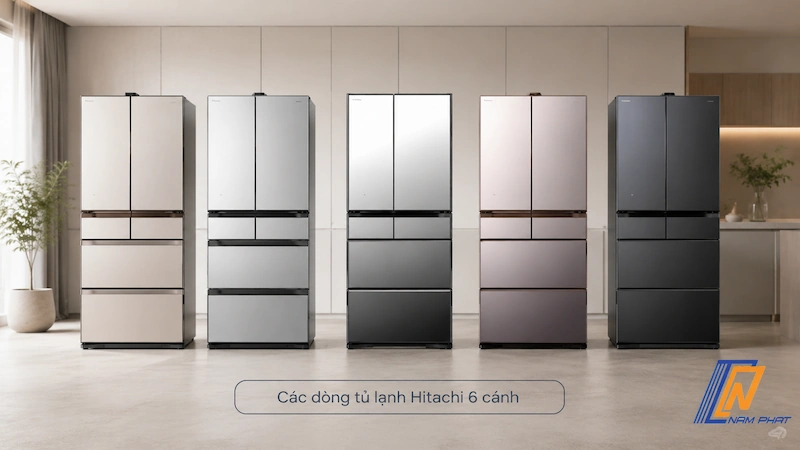 Trải nghiệm các dòng tủ lạnh Hitachi 6 cánh chính hãng tại showroom Nam Phát