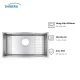 Chậu 1 hố Shigeru LE JSL-K 2F FS lòng chậu dài rộng bằng inox 304