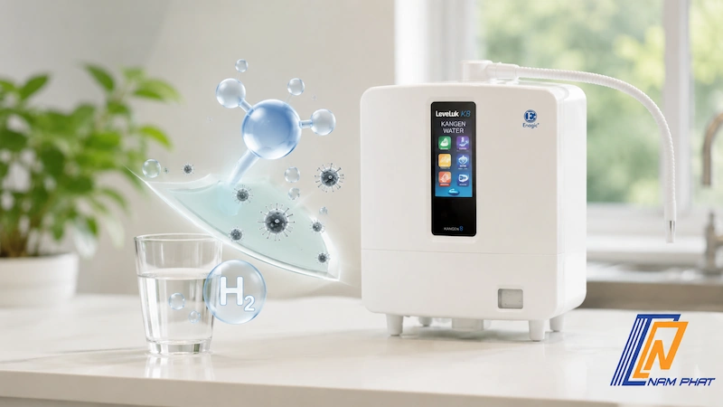 Tác dụng của hydro phân tử chống oxy hóa mạnh mẽ trong nước kiềm