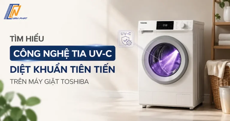 Tìm hiểu công nghệ tia UV-C diệt khuẩn tiên tiến trên máy giặt Toshiba