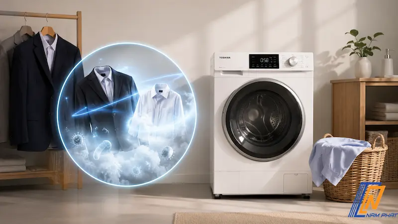 Các chu trình kết hợp giặt sấy tiêu diệt vi khuẩn cho áo vest, đồng phục