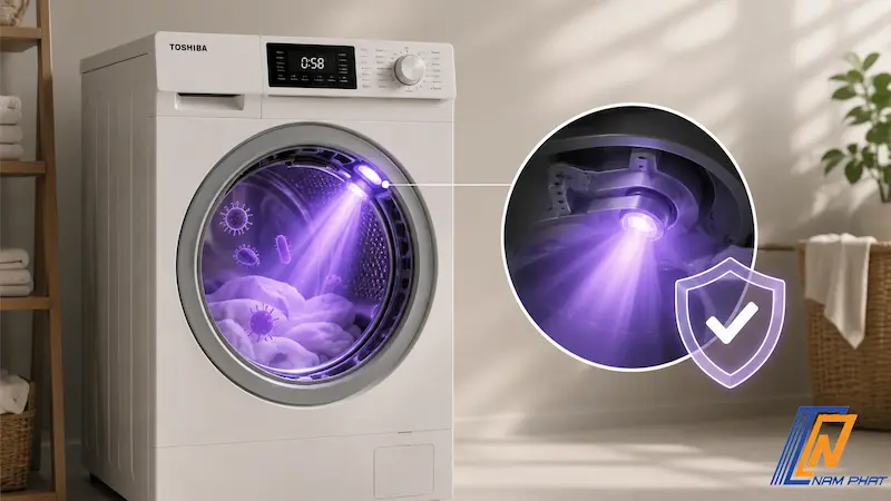 Đèn chiếu UV-C công suất phát 16mW diệt vi khuẩn nấm mốc an toàn