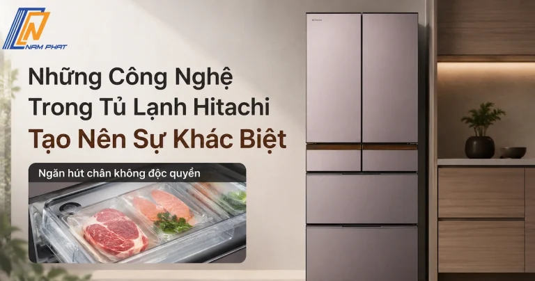 Ngăn hút chân không độc quyền của tủ lạnh Hitachi nội địa Nhật