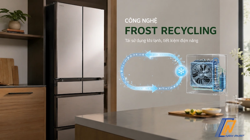 Công nghệ Frost Recycling tái sử dụng khí lạnh tiết kiệm điện năng