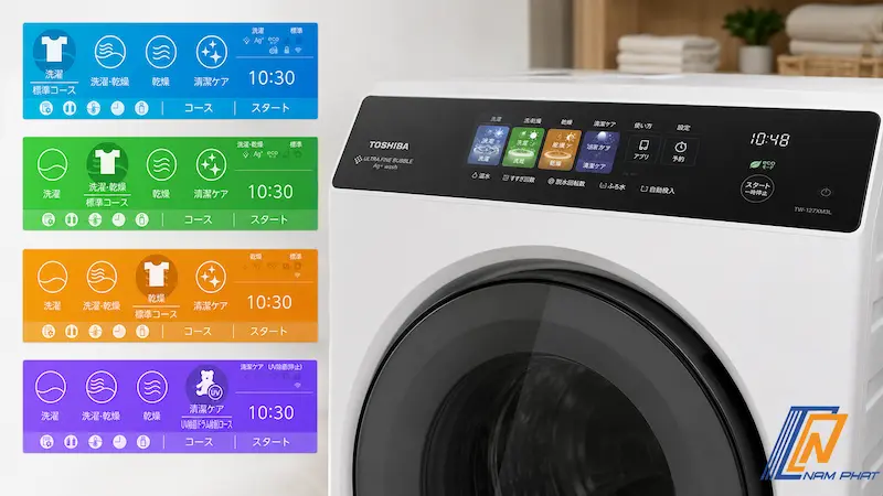 Bảng điều khiển cảm ứng phím điện dung phẳng hiển thị sắc màu trực quan