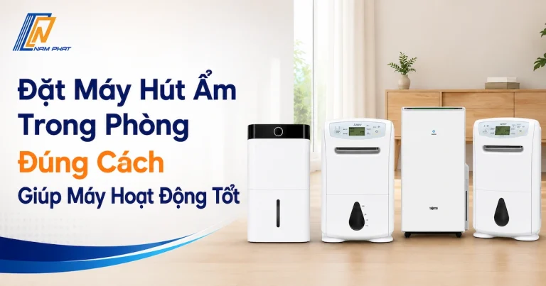 Đặt máy hút ẩm Mitsubishi cách tường tối thiểu 20-30cm để lưu thông gió tốt