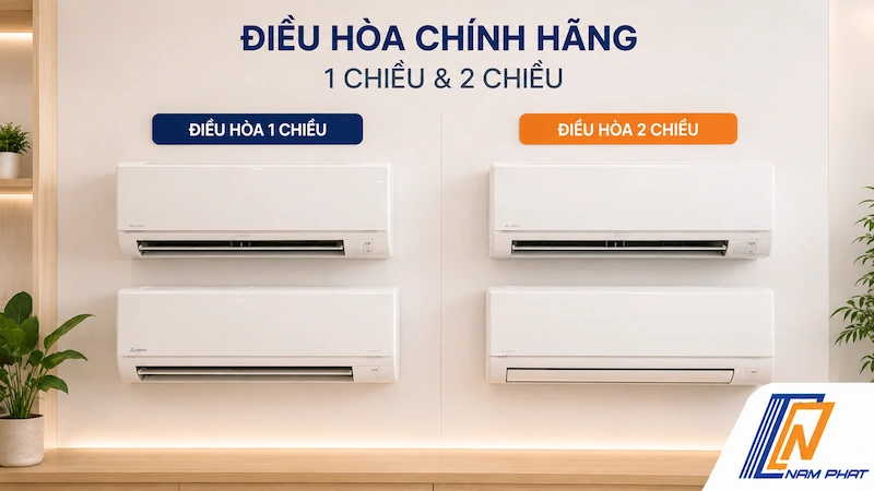 Đội ngũ Hàng Nhật Nam Phát tư vấn các dòng điều hòa 1 chiều và 2 chiều chính hãng