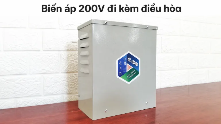 Biến áp 200V lắp kèm điều hòa Mitsubishi
