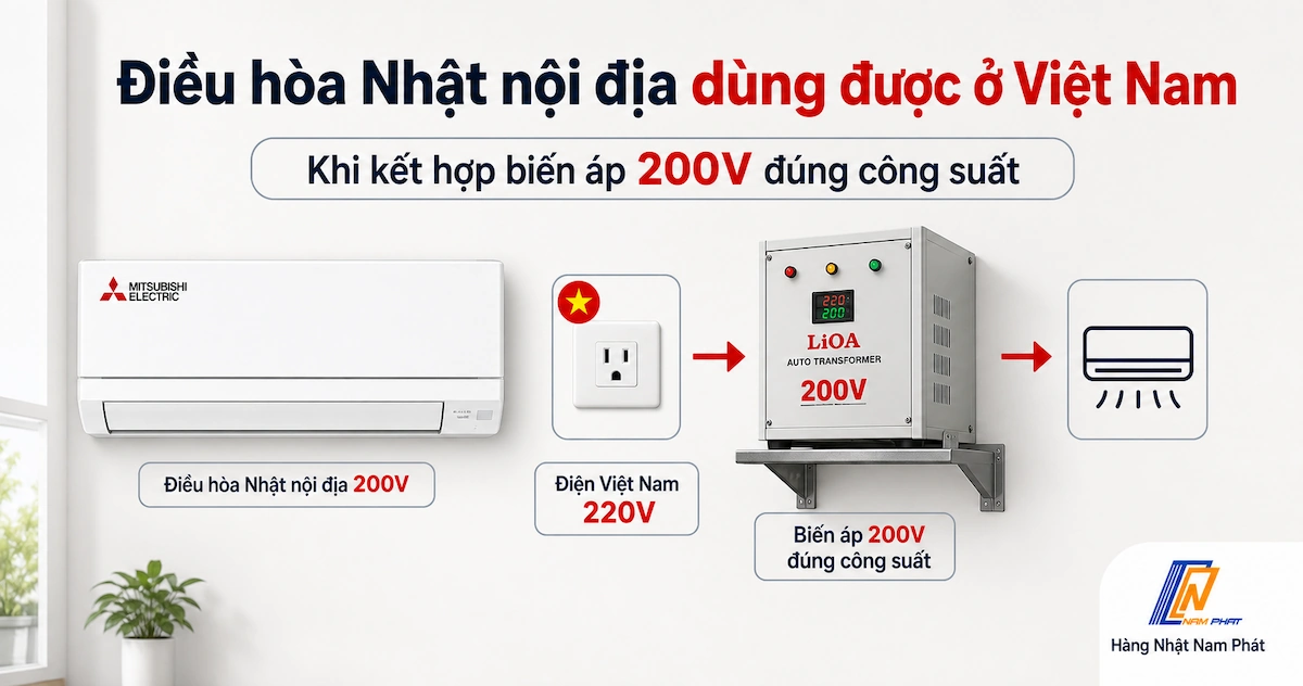 Tìm Hiểu Điều Hòa Nhật Nội Địa Có Dùng Được Ở Việt Nam Không?
