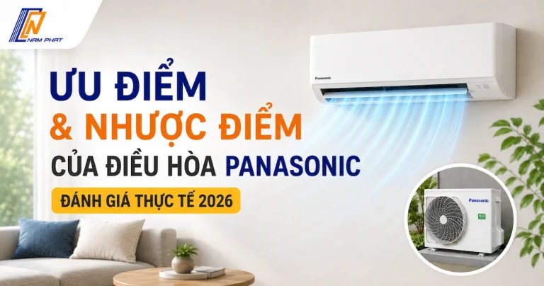 Sơ đồ hoạt động của chế độ tiết kiệm điện Inverter kết hợp Eco AI trên máy Panasonic