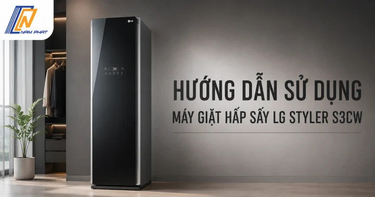 Thiết kế sang trọng mặt gương màu than kim loại của tủ giặt khô LG Styler S3CW