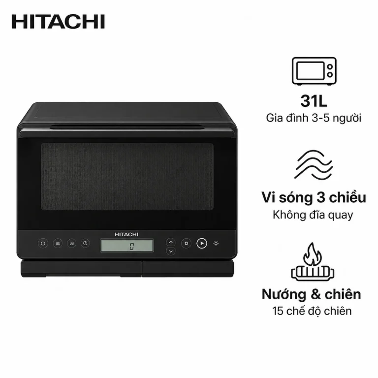 Lò vi sóng kiêm nướng Hitachi MRO-S8C dung tích 31 lít nội địa Nhật