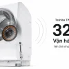 Máy giặt Toshiba TW-127XM3L-W vận hành êm ái chỉ 32 dB