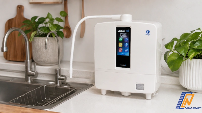 Máy lọc nước kiềm Kangen Leveluk K8 chính hãng tại gia đình